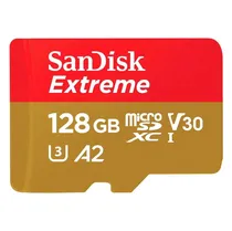 Cartão de Memória Micro SD Sandisk Extreme 128GB 160MBS - SDSQXA1-128G-GN6MA
