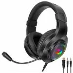 Fone Gamer Redragon H260RGB Hylas RGB / com Fio - Preto