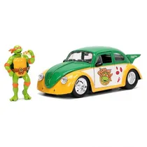 Jada Car 1/24 HWR TMNT 1959 VW Drag Beetle W/Donatello 34529