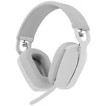Headset Sem Fio Logitech Zone Vive 100 para PC e Smartphone - Branco/Cinza