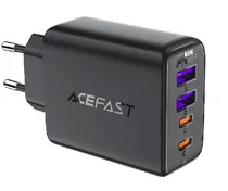 Carregador Acefast A61 45W 2USB-C + 2USB-A Negro