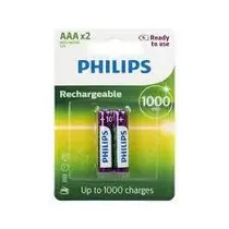 Pilha Recarregavel Philips AAA 1000MAH Con 2 Iva