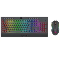 Kit Mouse e Teclado Redragon S151 - 7200 Dpi - Inglês - Preto