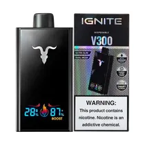 Pod Descartável Ignite V300 Black Banana Ice