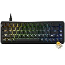 Teclado Gamer Mecânico Ajazz AK680 Max Abs Nacodexx Mini USB / RGB / Inglês - Preto (984648)