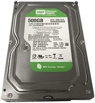 HD Western Digital 500GB Green SATA 2 7200RPM 3.5" WD5000AADS Pull s/G