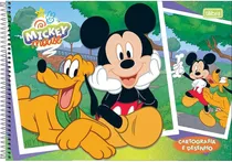 Caderno de Desenho Tilibra Disney Mickey Mouse com Capa Dura - 80 Folhas