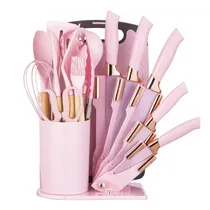 Kit Utensilios de Cozinha Silicone com Suporte - 18 PCS