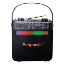 Rádio Ecopower EP-F337 Solar Negro