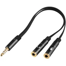 Adaptador de Audio Argom 3.5MM M-A-H ARG-CB-0029 A00472 - Negro