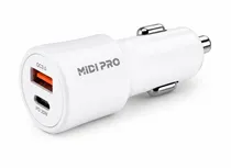 Cargador Vehicular Midi Pro MDP-7UC USB-C Blanco