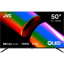 TV Smart Qled JVC 50KM758 50" 4K Uhd Google TV - Preto