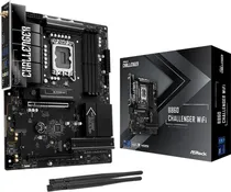 Placa Mãe Asrock B860 Challenger Wifi LGA1851/ USB-A/ USB-C/ 4XDDR5/ PCI-e/ HDMI