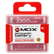 Pilhas Recarregável Mox MOB2AAA23 2300MAH AAA / 1.2V - Kit com 2