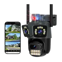 Câmera IP Externa P11 Wifi 3 Lens IP66 Icsee