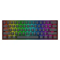 Teclado Gamer Redragon Fizz K617 RGB Layout 60% USB-C - Preto