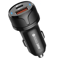 Cargador Vehicular Mox MO-CC320 Type-C/USB Negro 320249
