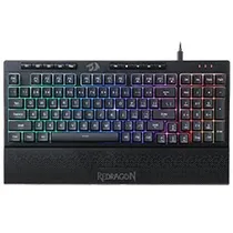 Teclado Gamer Redragon K515-RGB Shiva 98 USB / RGB / Inglês - Preto