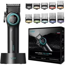 Cortador de Cabelo Voyager VGR V-001 LED Recarregável - Preto