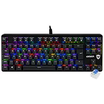 Teclado Gamer Mecánico Satellite GK-501 USB / RGB / Portugués - Negro