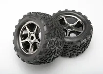 Roda Traxxas Gemini 3.8" 17MM BLK CHRM/Talon (Revo/T-Maxx 3.3) 5374X