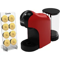 Cafeteira Elétrica Quanta Pure Flavour QTCMC50 - 1400W - 1L - 3 Em 1 - com Porta Cápsula - 110V - Vermelho