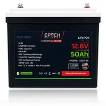 Bateria Epoch LIFEPO4 Essential Series 12.8V 50AH – Modelo 1250A-Es