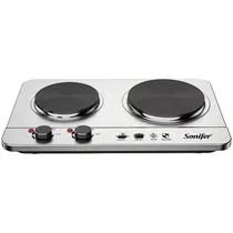 Fogão Elétrico Sonifer SF-3073 - 2500W - 2 Bocas - Chapa - 220V 50/60HZ - Inox