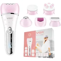 Depilador Eleletrico VGR V-733 6 Em 1 Lady Care Recarregavel USB Rose