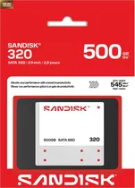 SSD 500GB 2.5" Sandisk 320 SATA 545-MB/s SDSS31500GBB-000G0