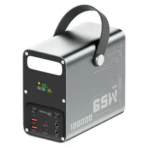 Estacao de Carga Powerbank Konfulon A70Q / 65W / 120000MAH / USB-A X2 / USB-C X2 - Cinza