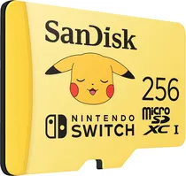 Memoria Micro SD 256GB Sandisk Nintendo Pokemon 100-90MB/s (SDSQXAO-256G-GN6ZK)