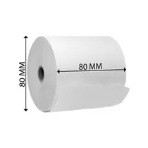 Papel Termico Rollo Bobina 80X80MM Unidad