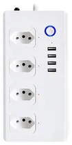 Filtro de Linha Homie com 4 Tomadas Padrão BR + 4X USB SM-SO301BZ (HM-096) Bivolt