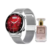 Smartwatch Kit G-Tide Romance Silver + Perfume
