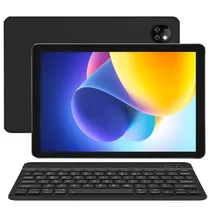 Tablet Doogee T10W 4G 128GB/4GB Ram de 10.1" 5MP/2MP - Classic Black + Teclado Inglês + Capinha Cinza