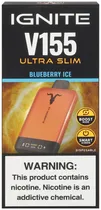 Vape Descartável Ignite V155 Blueberry Ice 15500 Puffs Ultra Slim Orange