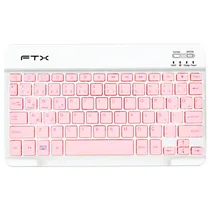 Teclado FTX FTXB09 Bluetooth/ USB-C Portugues - Rosa