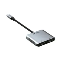 Adaptador FTX FTX-CM2H8K-Ag USB-C - 2 HDMI