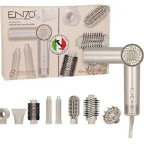 Modelador de Cabelo Enzo Professional EN-6208 8 Em 1 1500 W 220V - Bege