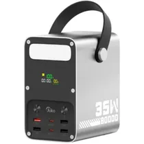 Estacao de Carga Powerbank Joko J52 / 35W / 80000MAH / USB-A X4 / USB-C X2 / Lanterna - Cinza