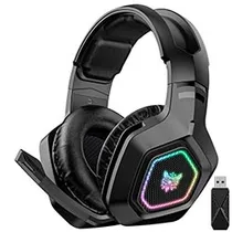 Headset Gamer Onikuma B100 RGB / Wireless - Preto