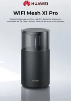 Roteador Huawei Ac Mesh X1 Pro BE32A-30 WIFI7 2.4/5G 3.6GBPS Black