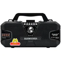 Rádio Portátil Ecopower EP-F329 Bluetooth / AM / FM / USB / TF / LED - Preto