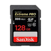 Cartão de Memória SD Sandisk Extreme Pro 128GB 300MBS