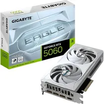 Placa de Vídeo RTX5060 8GB Gigabyte Eagle Oc Ice White GDDR7 GV-N5060EAGLEOC ICE-8GD