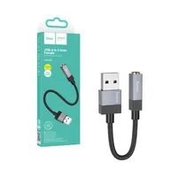 Hoco Adaptador UPA32D Clever Ubs A 3.5 Negro