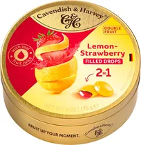 Bala de Frutas Cavendish & Harvey Lemon Satrawberry 2EM1 - 175G