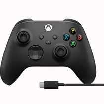 Microsoft 1V8-00016 Xbox Controle Wireless + Cabo USB-C 2.7MT Black Latam