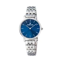 Relógio Analógico Feminino Daniel Klein Fiord DK11991-4 - Prata/Azul